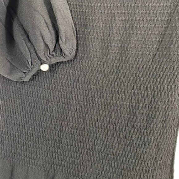 Pomander Place | NEW Black Double Knit Lennox Long Sleeve Maxi Dress Size S - Picture 11 of 13